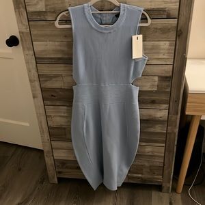 Vici M blue dress side cutouts new with tags